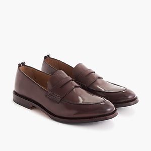J.Crew Oar Stripe penny loafers in Italian leather
